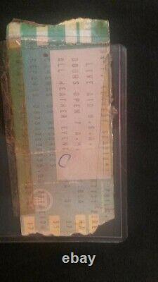 Live Aid Original ticket stub JFK Concert 1985. Americana MTV Music 80's