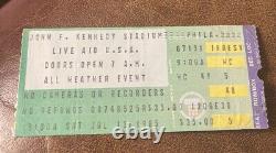 Live Aid Rare Concert Ticket Stub Led Zeppelin Philadelphia, Pa 07/13/1985