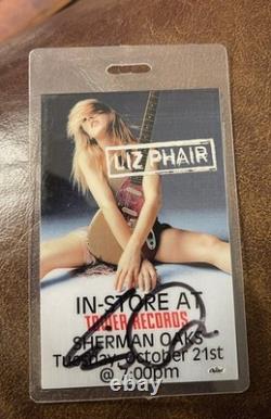 Liz Phair Rare Autographed Concert Ticket Stub Sherman Oaks, Ca 10/21/2003