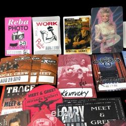 Lot Concert Tour Back Stage Crew Pass Jackson Keith Dolly Williams Jr McGraw