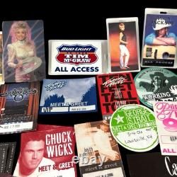 Lot Concert Tour Back Stage Crew Pass Jackson Keith Dolly Williams Jr McGraw