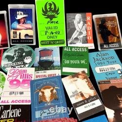 Lot Concert Tour Back Stage Crew Pass Jackson Keith Dolly Williams Jr McGraw