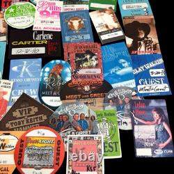 Lot Concert Tour Back Stage Crew Pass Jackson Keith Dolly Williams Jr McGraw