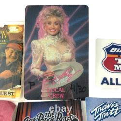 Lot Concert Tour Back Stage Crew Pass Jackson Keith Dolly Williams Jr McGraw
