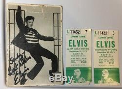 Lot Elvis Presley Concert Ticket Stubs New Years Eve 1975 Signature Memorabilia