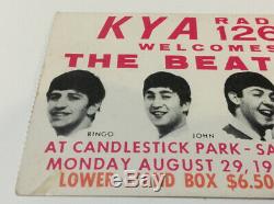 Lot Of 2 BEATLES LAST CONCERT Ticket Stub 1966 Candlestick Park RARE Orange Box
