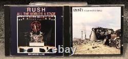 Lot Of 29 RUSH Cds Original Pressings No Remasters 38 Discs Concert Ticket Stubs
