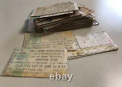 Lot Of (50) Vintage Miami Concert Ticket Stubs Rush Pink Floyd Zz Top Yes R. E. M