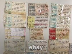Lot Of (50) Vintage Miami Concert Ticket Stubs Rush Pink Floyd Zz Top Yes R. E. M