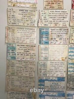 Lot Of (50) Vintage Miami Concert Ticket Stubs Rush Pink Floyd Zz Top Yes R. E. M