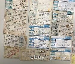 Lot Of (50) Vintage Miami Concert Ticket Stubs Rush Pink Floyd Zz Top Yes R. E. M