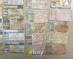 Lot Of (50) Vintage Miami Concert Ticket Stubs Rush Pink Floyd Zz Top Yes R. E. M