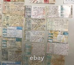 Lot Of (50) Vintage Miami Concert Ticket Stubs Rush Pink Floyd Zz Top Yes R. E. M