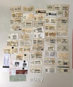 Lot Of (50) Vintage Miami Concert Ticket Stubs Rush Pink Floyd Zz Top Yes R. E. M