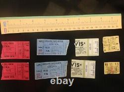 Lot Of 8 Elvis Presley Florida Concert Ticket Stubs 1970,1972,1975,1976,1977