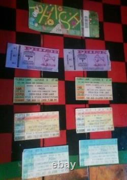 Lot Of Phish Items The Phish Companion Book 5Cds Dvd Vhs 11 Concert Ticket Stubs