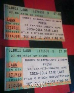 Lot Of Phish Items The Phish Companion Book 5Cds Dvd Vhs 11 Concert Ticket Stubs