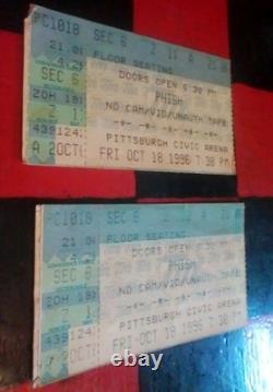 Lot Of Phish Items The Phish Companion Book 5Cds Dvd Vhs 11 Concert Ticket Stubs