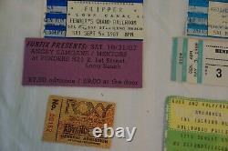 Lot Rare Punk Rock Concert Ticket Stubs Black Flag Dead Kennedys Fear Ramones