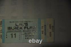 Lot Rare Punk Rock Concert Ticket Stubs Black Flag Dead Kennedys Fear Ramones