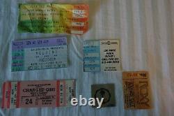 Lot Rare Punk Rock Concert Ticket Stubs Black Flag Dead Kennedys Fear Ramones