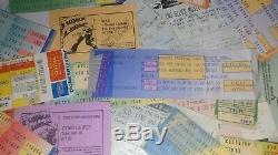 Lot USED/UNUSED concert tickets stubs Clapton B B King The Police Seger Utopia+