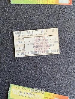 Lot of 1970's, 80's, CONCERT TICKET STUBS-Rolling Stones, Bad Co, Neil Young