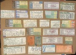 Lot of 27 Collectible Concert Ticket Stubs-Springsteen/Santana/Eagles & More