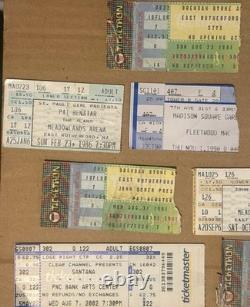 Lot of 27 Collectible Concert Ticket Stubs-Springsteen/Santana/Eagles & More