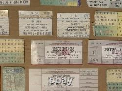 Lot of 27 Collectible Concert Ticket Stubs-Springsteen/Santana/Eagles & More