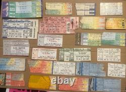 Lot of 28 Vintage Collectible Concert Ticket Stubs-Van Halen/U2/Tom Petty & More