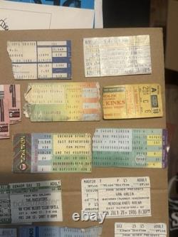 Lot of 28 Vintage Collectible Concert Ticket Stubs-Van Halen/U2/Tom Petty & More