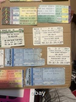 Lot of 28 Vintage Collectible Concert Ticket Stubs-Van Halen/U2/Tom Petty & More