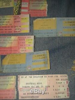 Lot of 31 Gerry Garcia and Grateful Dead Concert Tickets Stubs 1977-1994