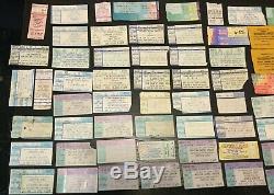 Lot of 70 Vintage Concert Ticket Stubs 80s 90s Grateful Dead, KISS, & More
