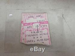 Lot of 8 Vintage 1970s Rock Genre Concert Ticket Stubs GRATEFUL DEAD BOB DYLAN