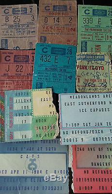 Lot of NY Area Concert Ticket Stubs Rock & Roll Madison Square Garden Pink Floyd