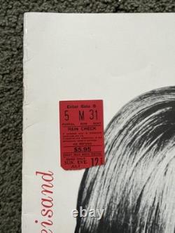 Lot of TWO 1964 & 1965 Barbra Streisand Concert Programs with Ticket STUB! NYC