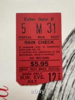 Lot of TWO 1964 & 1965 Barbra Streisand Concert Programs with Ticket STUB! NYC