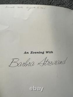 Lot of TWO 1964 & 1965 Barbra Streisand Concert Programs with Ticket STUB! NYC