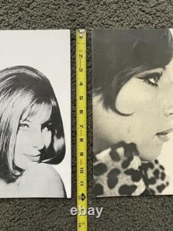 Lot of TWO 1964 & 1965 Barbra Streisand Concert Programs with Ticket STUB! NYC