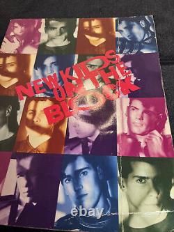 Lot of Vintage New Kids On The Block Tour Concert Program Book 90s+ticket stubs