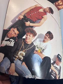 Lot of Vintage New Kids On The Block Tour Concert Program Book 90s+ticket stubs