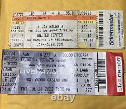 Lot of two vintage Van Halen concert tickets stubs 2004&2015 Chicago