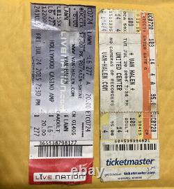 Lot of two vintage Van Halen concert tickets stubs 2004&2015 Chicago