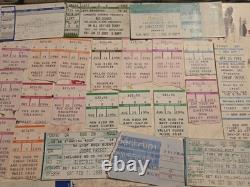 Lot x35 Concert Tickets Stubs, Full Unused Mix Genre Rock Pop Jazz Soul Metal
