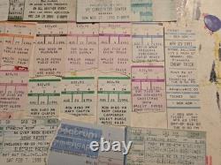 Lot x35 Concert Tickets Stubs, Full Unused Mix Genre Rock Pop Jazz Soul Metal