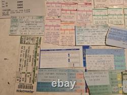 Lot x35 Concert Tickets Stubs, Full Unused Mix Genre Rock Pop Jazz Soul Metal
