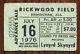 Lynyrd Skynyrd-1976 Rare Concert Ticket Stub (birmingham-rickwood Field)