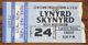 Lynyrd Skynyrd-1976 Rare Concert Ticket Stub (lawrence, Ks-hoch Auditorium)
